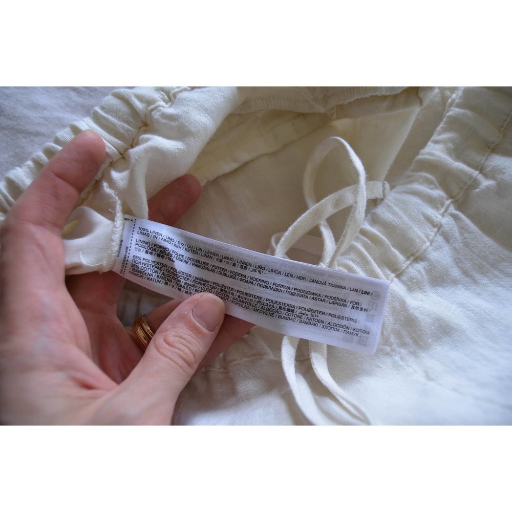 đźĄMango Linen Drawstring Pants - Picture 5 of 6